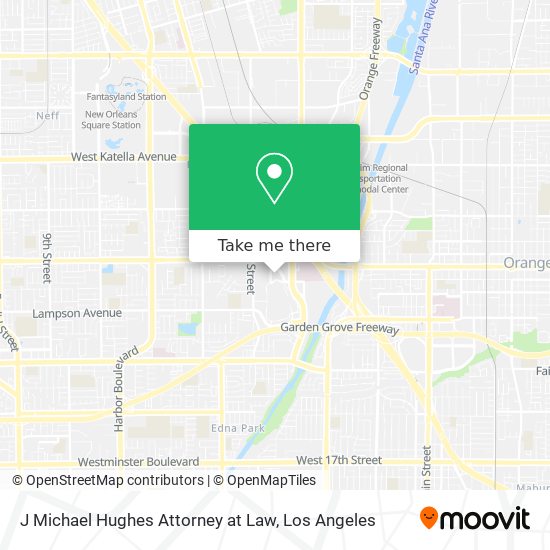 Mapa de J Michael Hughes Attorney at Law