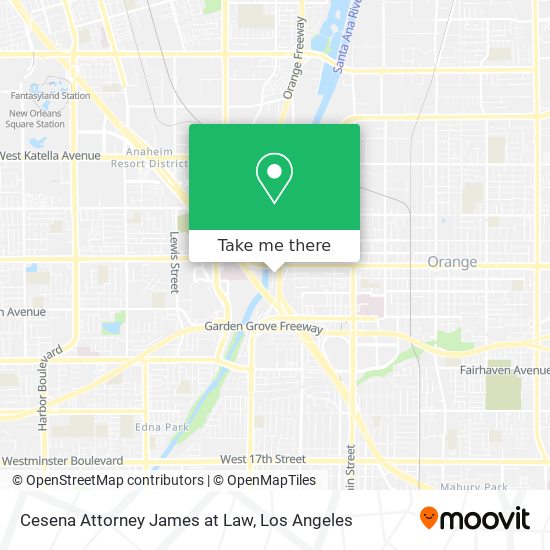 Cesena Attorney James at Law map