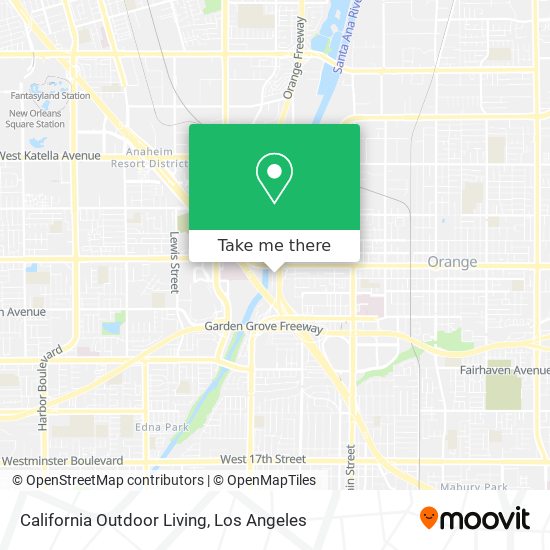 California Outdoor Living map