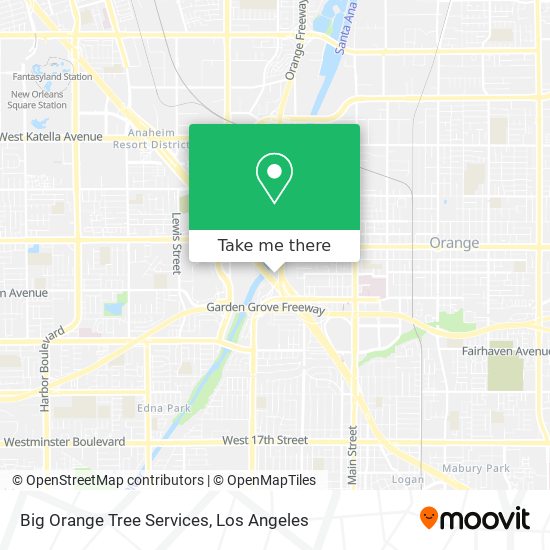 Big Orange Tree Services map
