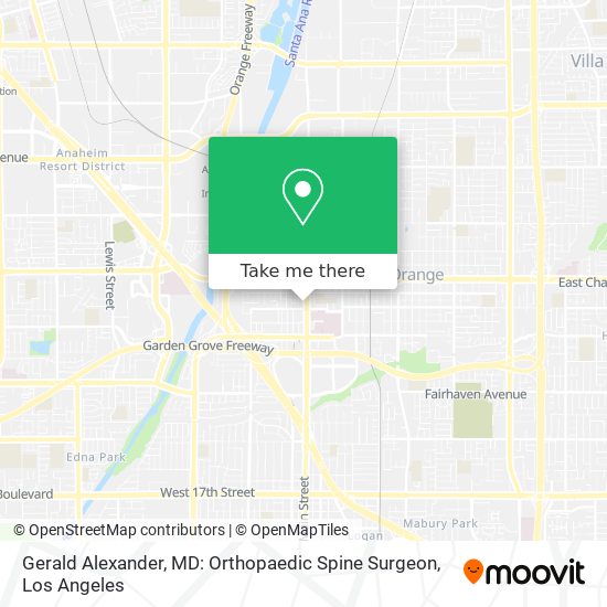 Mapa de Gerald Alexander, MD: Orthopaedic Spine Surgeon