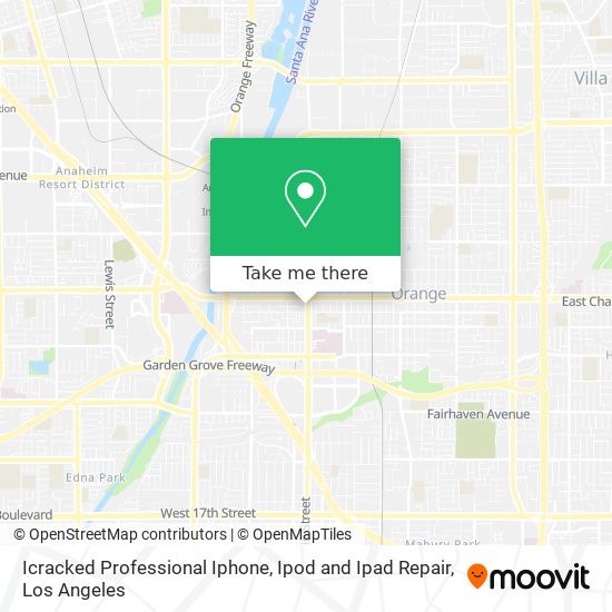 Mapa de Icracked Professional Iphone, Ipod and Ipad Repair