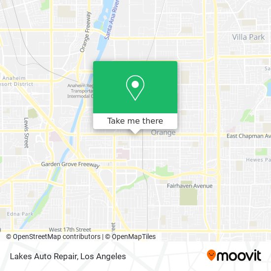 Mapa de Lakes Auto Repair