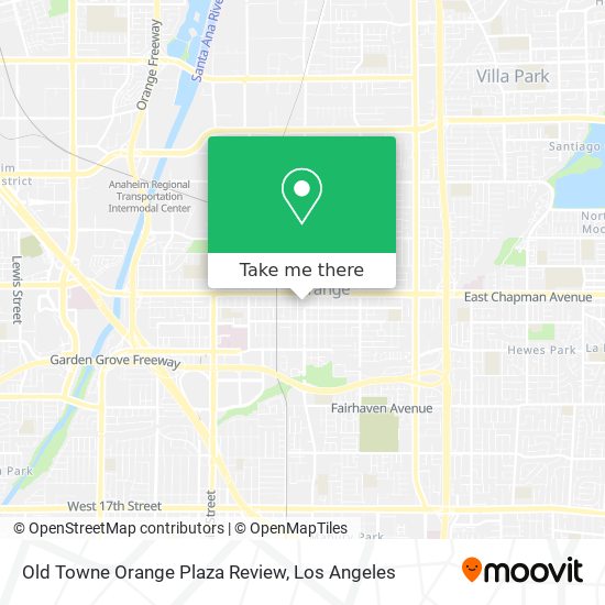 Old Towne Orange Plaza Review map