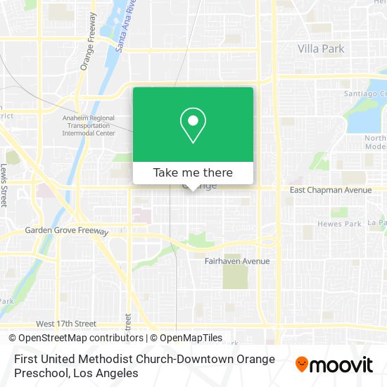 First United Methodist Church-Downtown Orange Preschool map