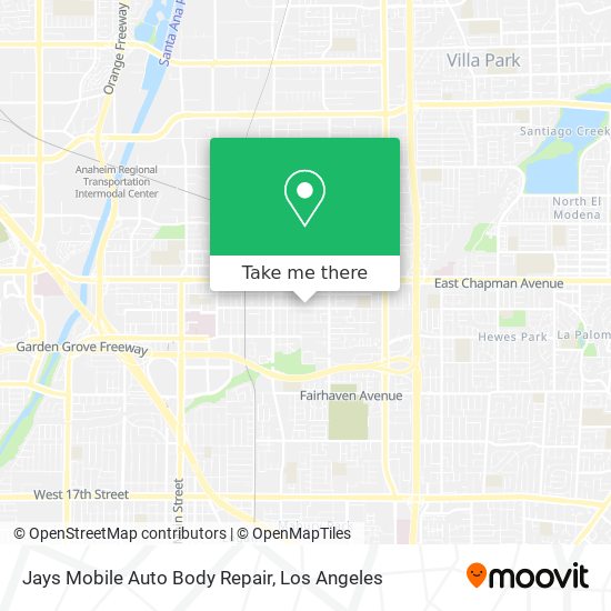 Jays Mobile Auto Body Repair map