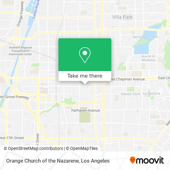 Orange Church of the Nazarene map