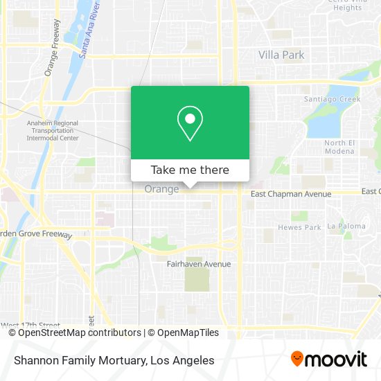 Shannon Family Mortuary map