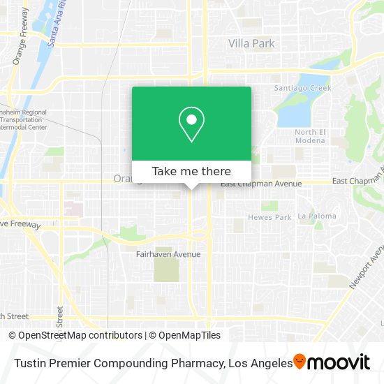 Mapa de Tustin Premier Compounding Pharmacy