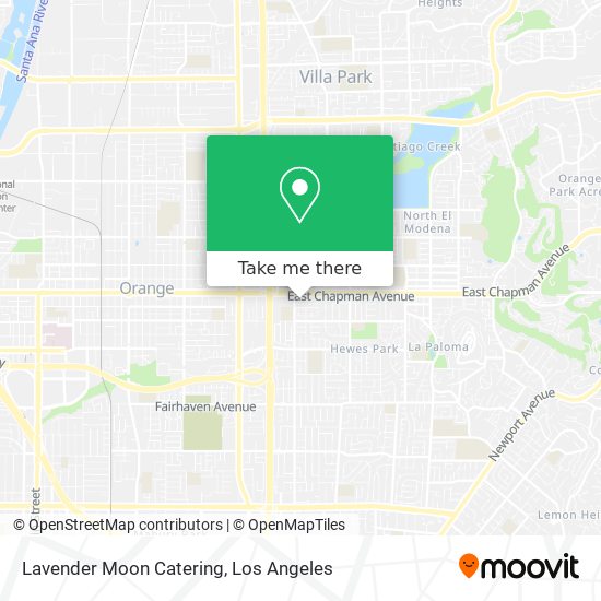 Lavender Moon Catering map