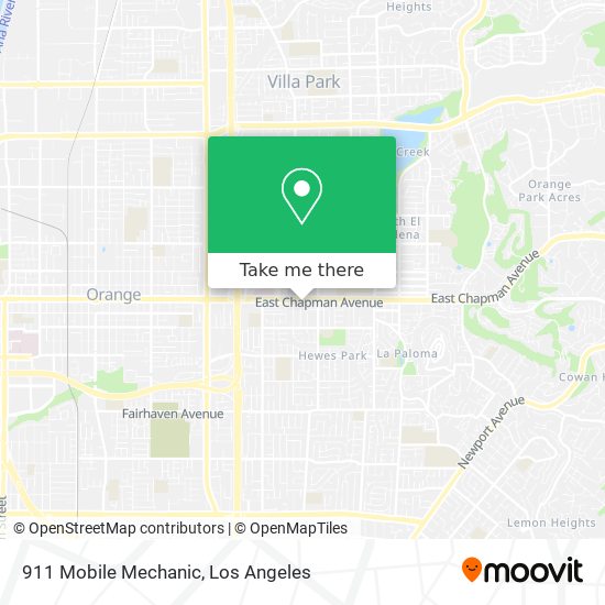 911 Mobile Mechanic map