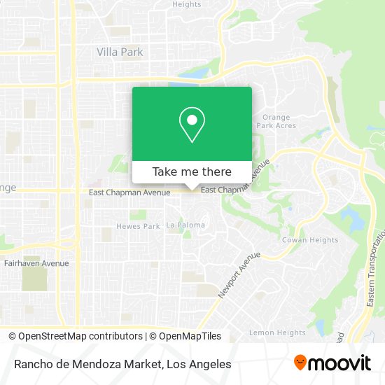 Rancho de Mendoza Market map