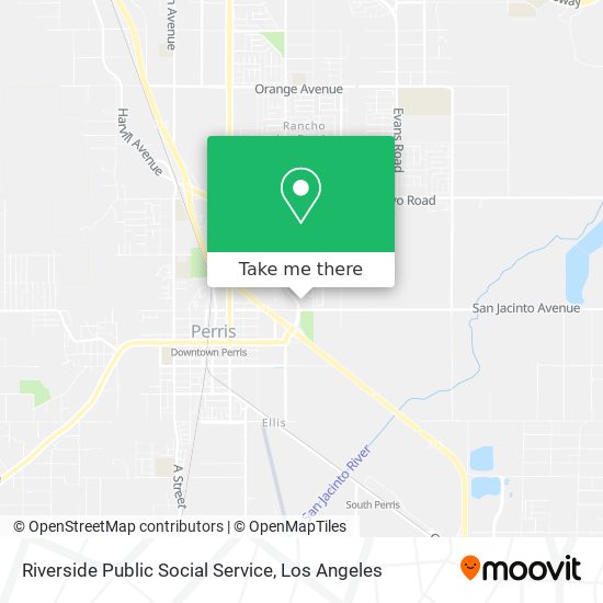 Riverside Public Social Service map