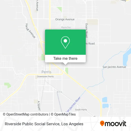 Riverside Public Social Service map