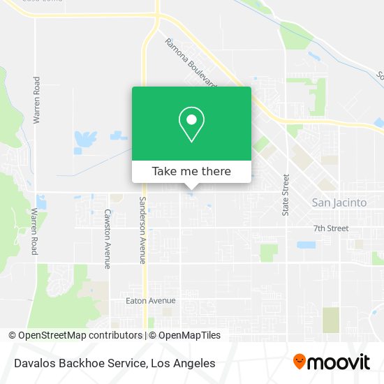 Mapa de Davalos Backhoe Service