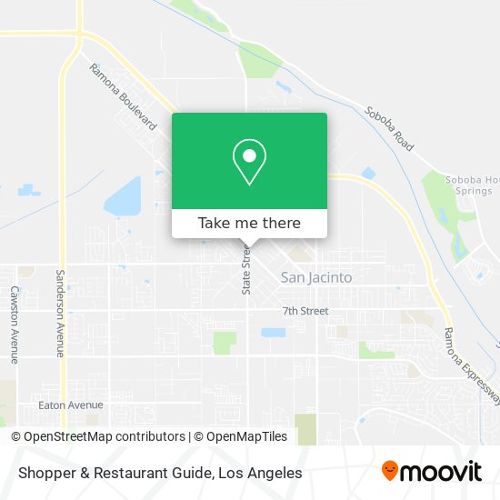 Shopper & Restaurant Guide map