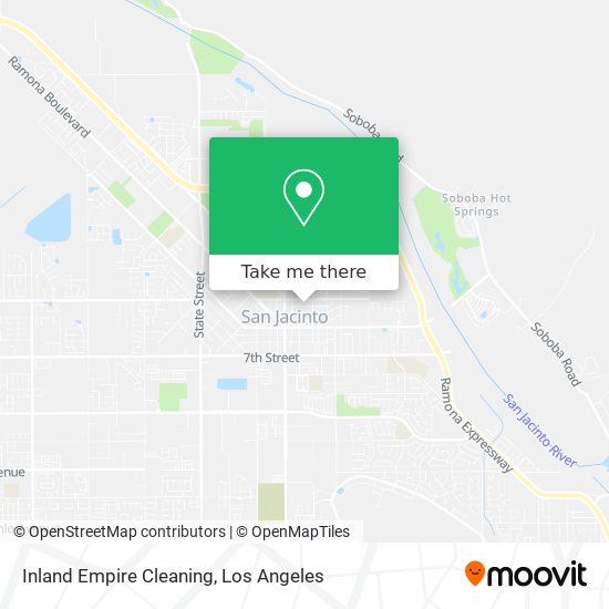 Inland Empire Cleaning map