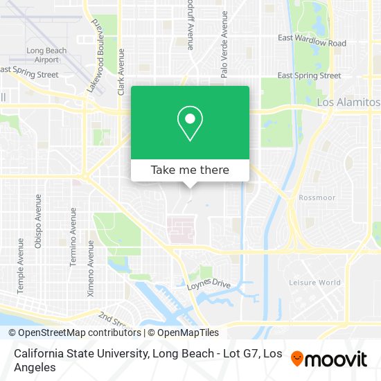 Mapa de California State University, Long Beach - Lot G7