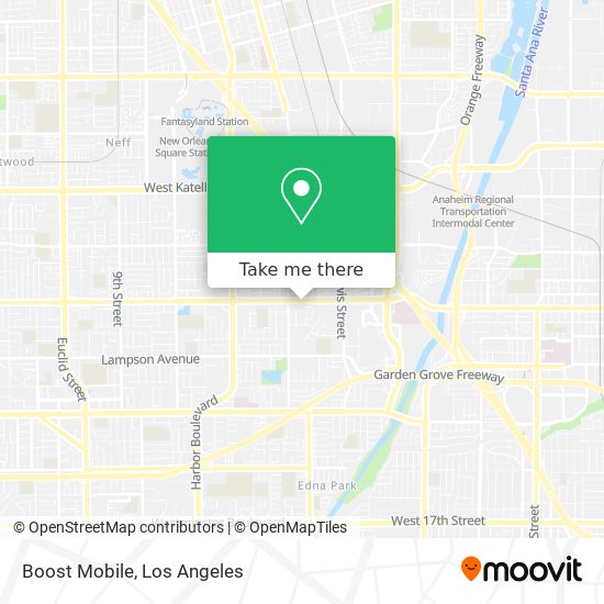 Mapa de Boost Mobile