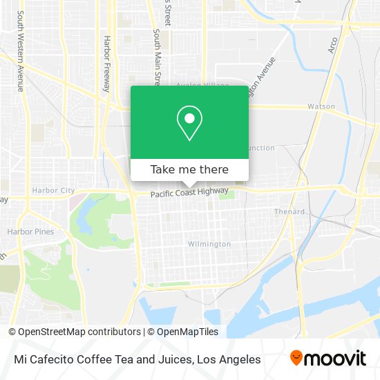 Mi Cafecito Coffee Tea and Juices map