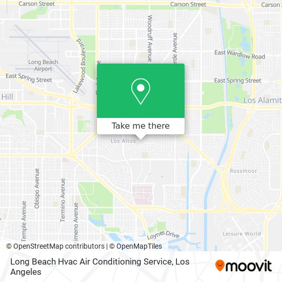 Long Beach Hvac Air Conditioning Service map