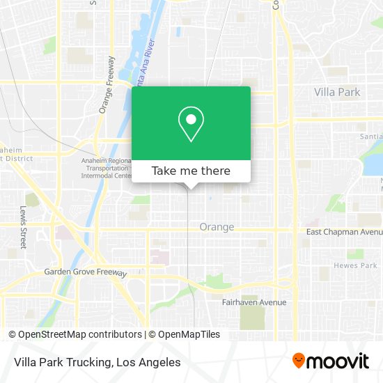 Villa Park Trucking map