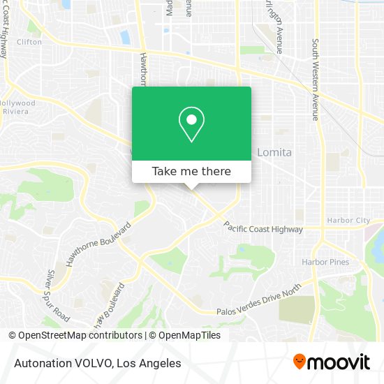 Autonation VOLVO map