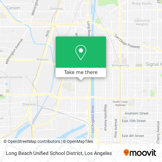 Mapa de Long Beach Unified School District