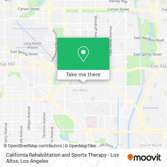 California Rehabilitation and Sports Therapy - Los Altos map