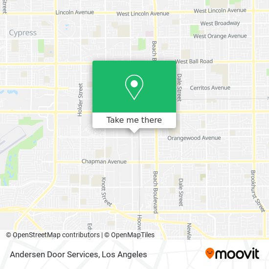 Andersen Door Services map