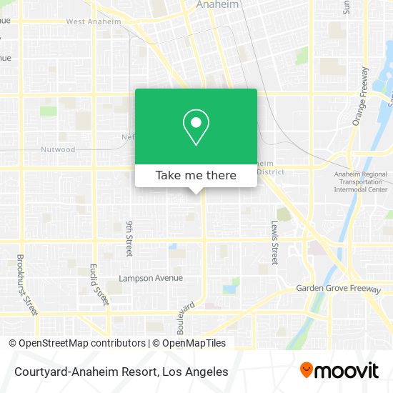Mapa de Courtyard-Anaheim Resort