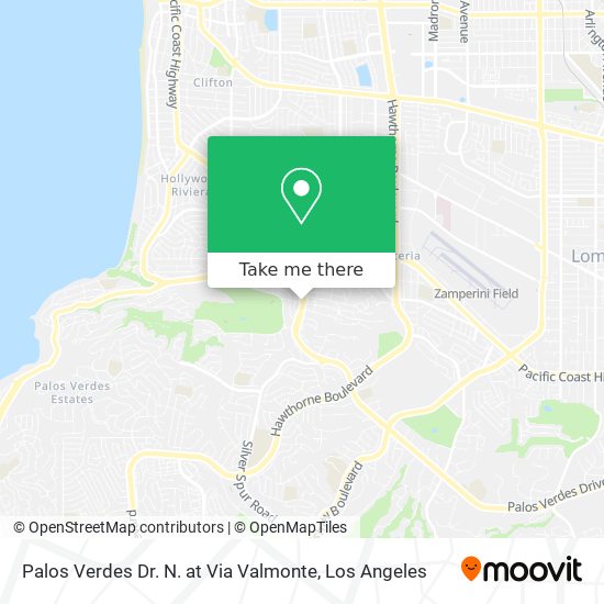 Mapa de Palos Verdes Dr. N. at Via Valmonte