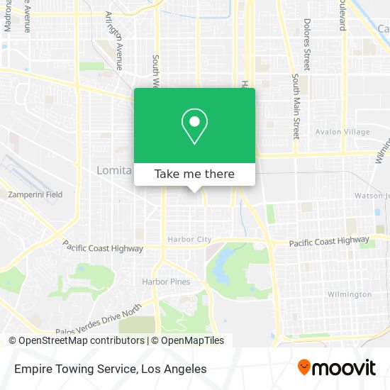 Mapa de Empire Towing Service