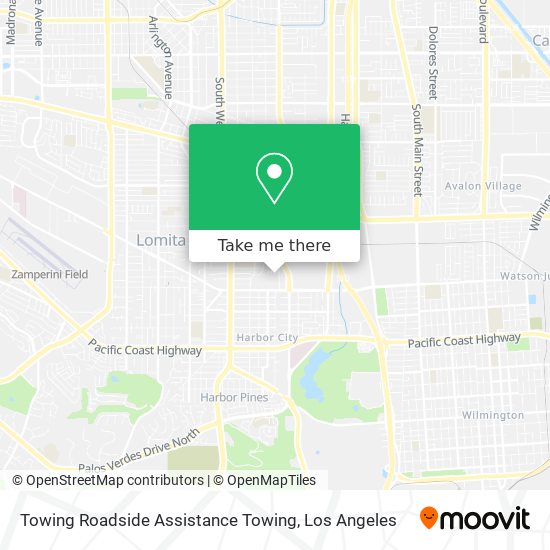 Mapa de Towing Roadside Assistance Towing