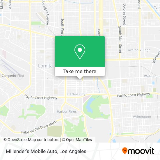 Millender's Mobile Auto map