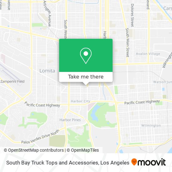 South Bay Truck Tops and Accessories map