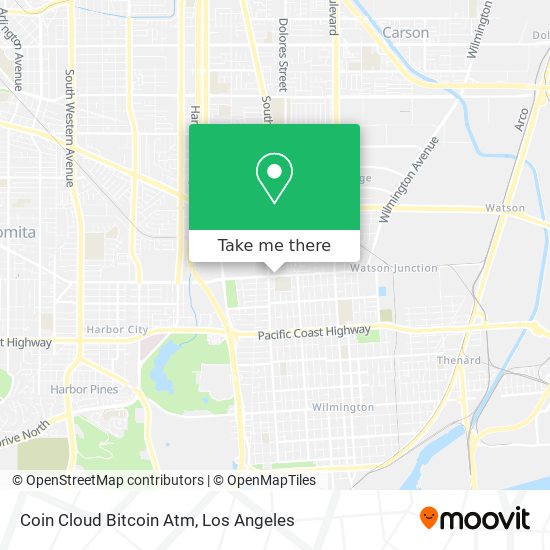 Mapa de Coin Cloud Bitcoin Atm