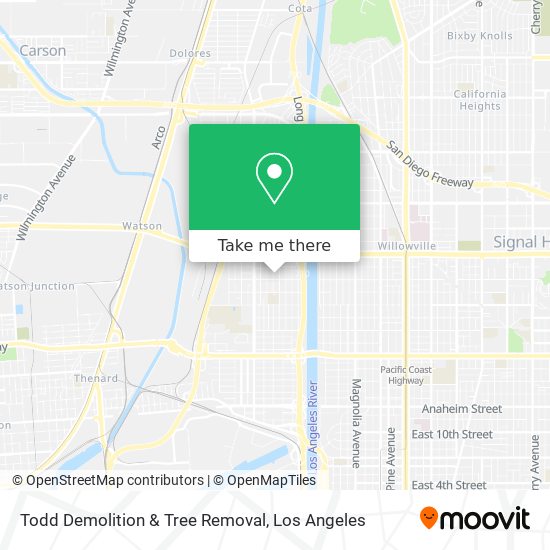 Todd Demolition & Tree Removal map