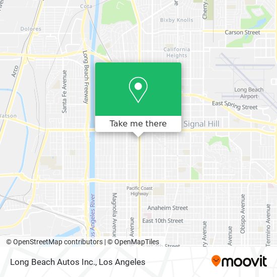 Long Beach Autos Inc. map