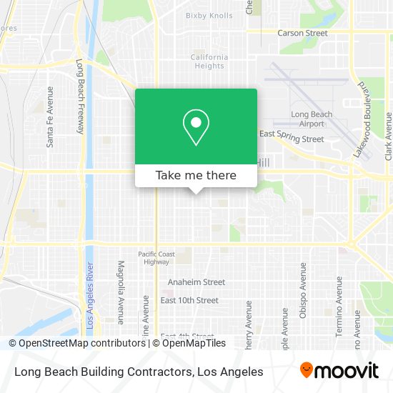 Long Beach Building Contractors map