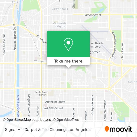 Signal Hill Carpet & Tile Cleaning map