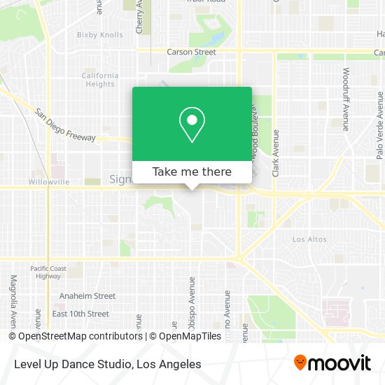 Mapa de Level Up Dance Studio