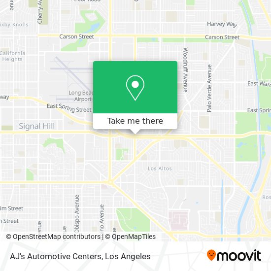 AJ's Automotive Centers map