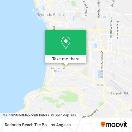 Redondo Beach Tae Bo map