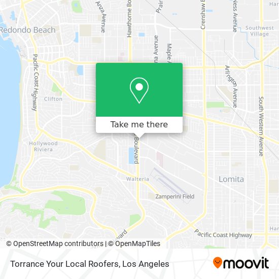 Torrance Your Local Roofers map