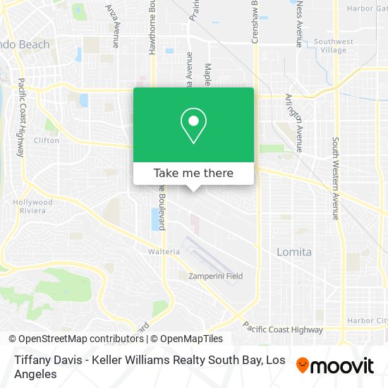 Mapa de Tiffany Davis - Keller Williams Realty South Bay