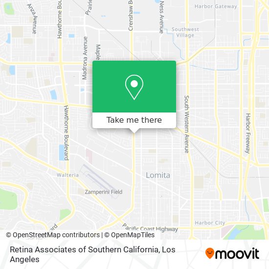 Retina Associates of Southern California map