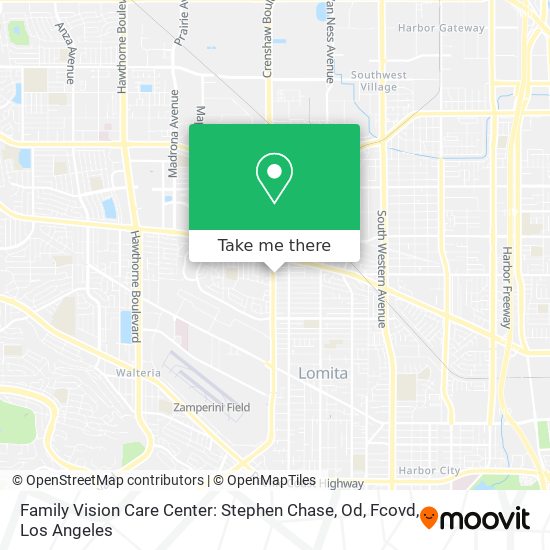 Mapa de Family Vision Care Center: Stephen Chase, Od, Fcovd