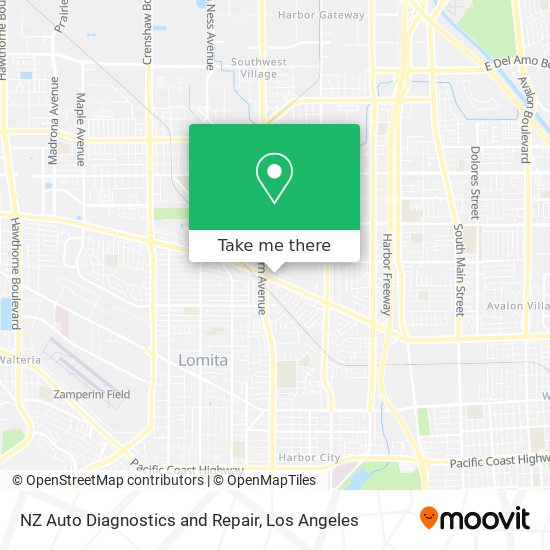 Mapa de NZ Auto Diagnostics and Repair