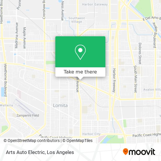 Arts Auto Electric map